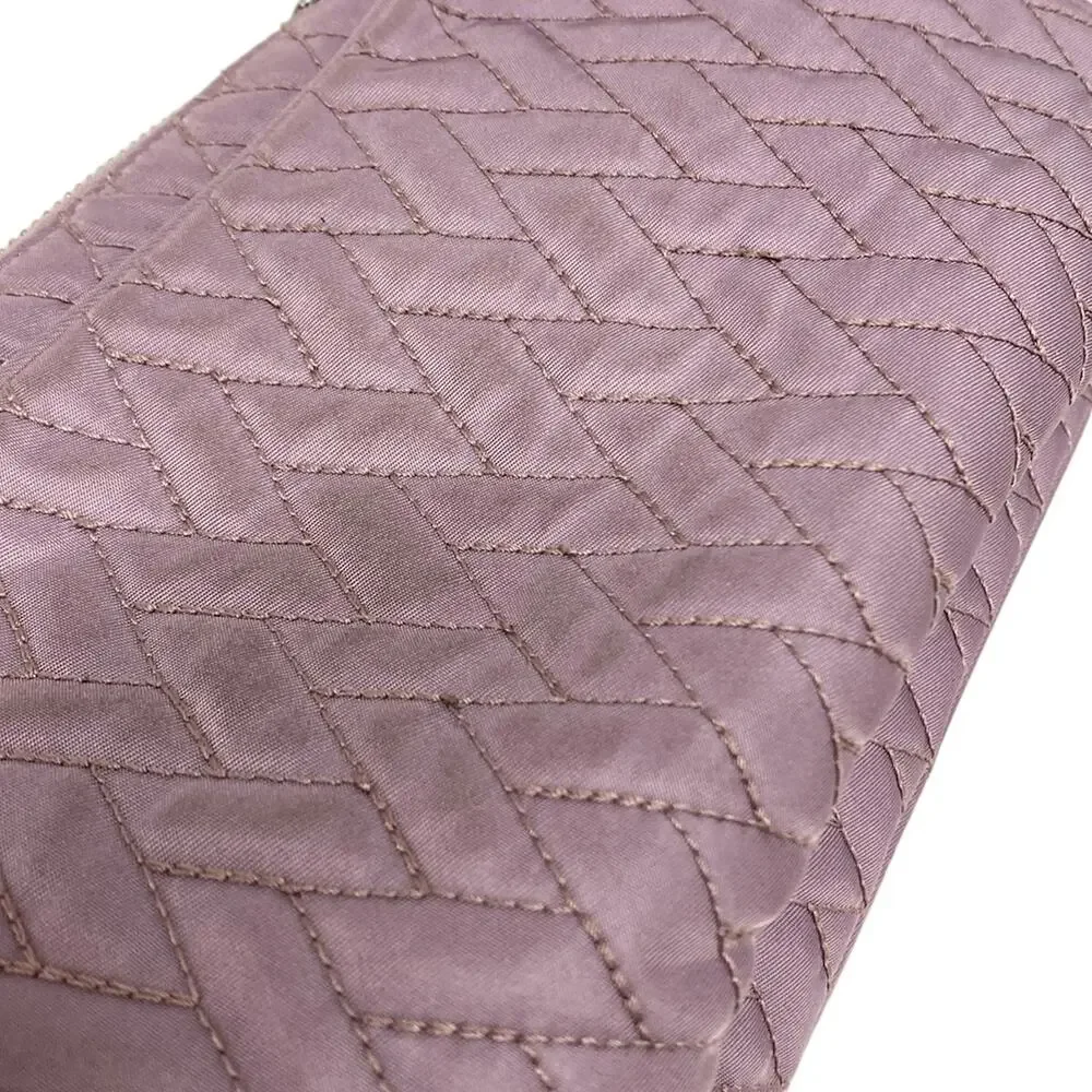 Prada Handbag Light Purple Nylon Leather